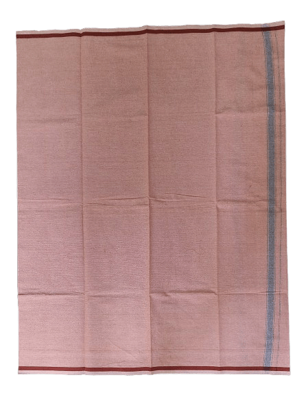 SRINIVASA Lungi - Peach and Cream Border for Men