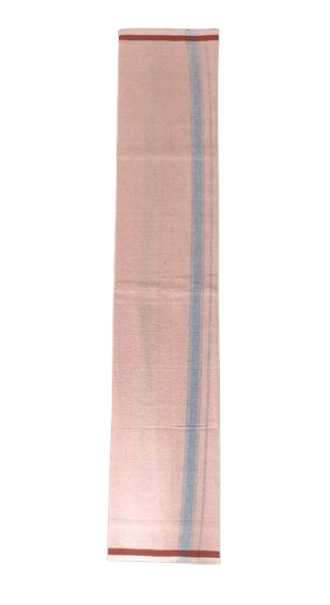 SRINIVASA Lungi - Peach and Cream Border for Men