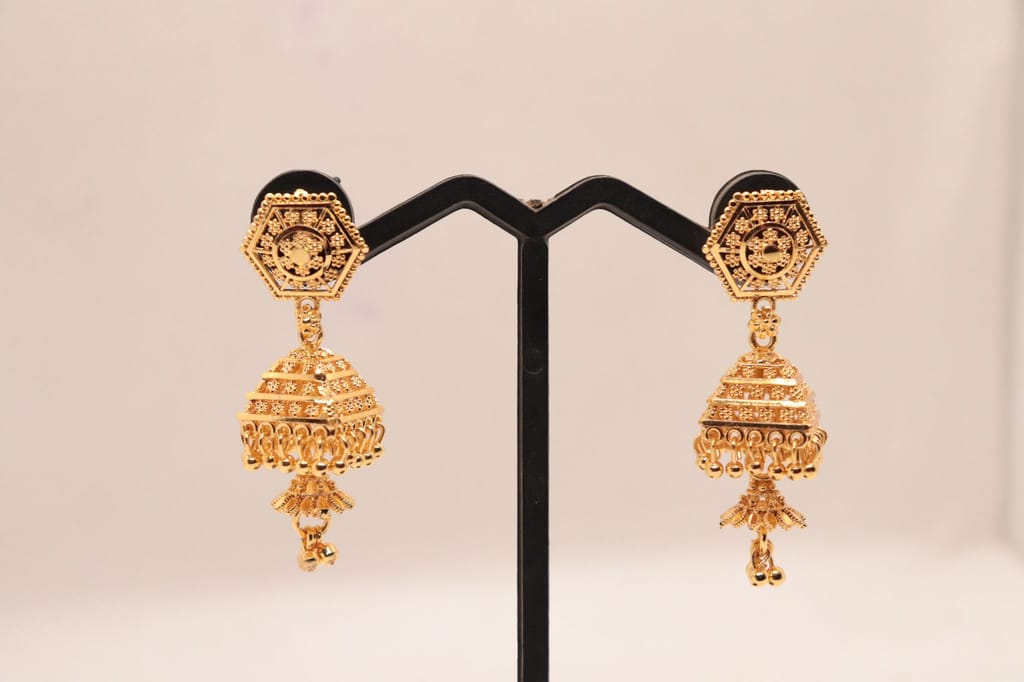 Traditional Indian Jhumka Earrings - Earrings | Buy online on ZillyBuy