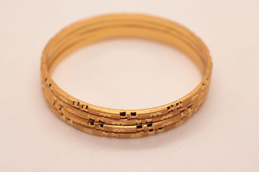 Gold Plated Bangle Set of 4 for Women