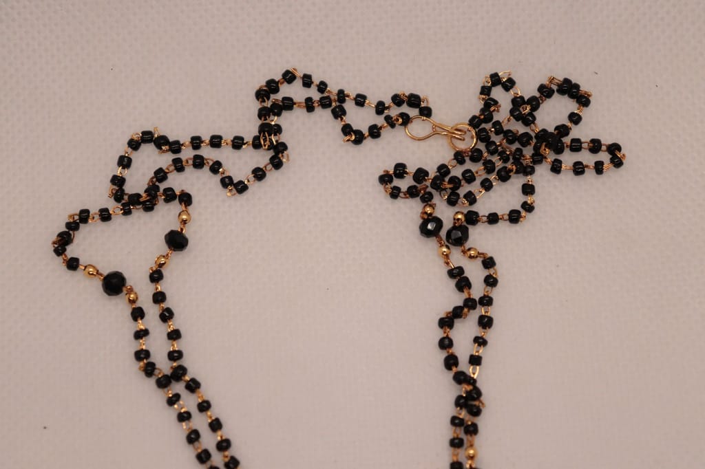 Gold Plated Traditional Marathi Mangalsutra Necklace for Women