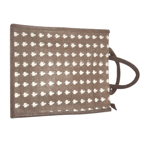 Jute Bag with Tree Print