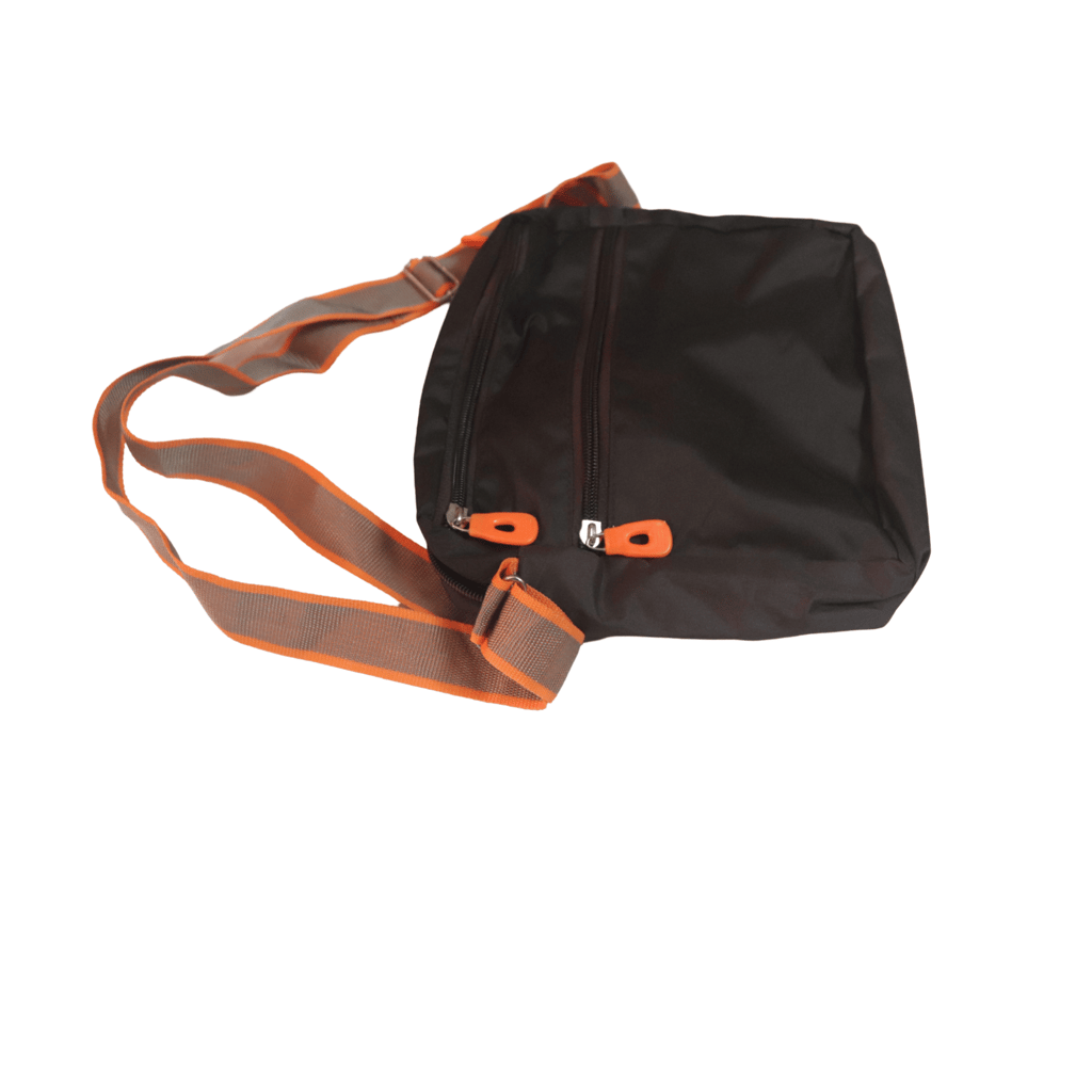 Unisex Black Polyester Casual Shoulder Sling Bag