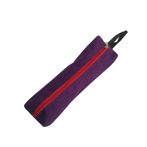 Purple Zippered Pencil Case