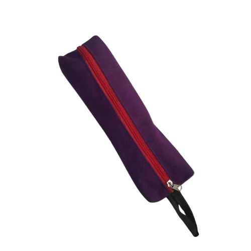 Purple Zippered Pencil Case