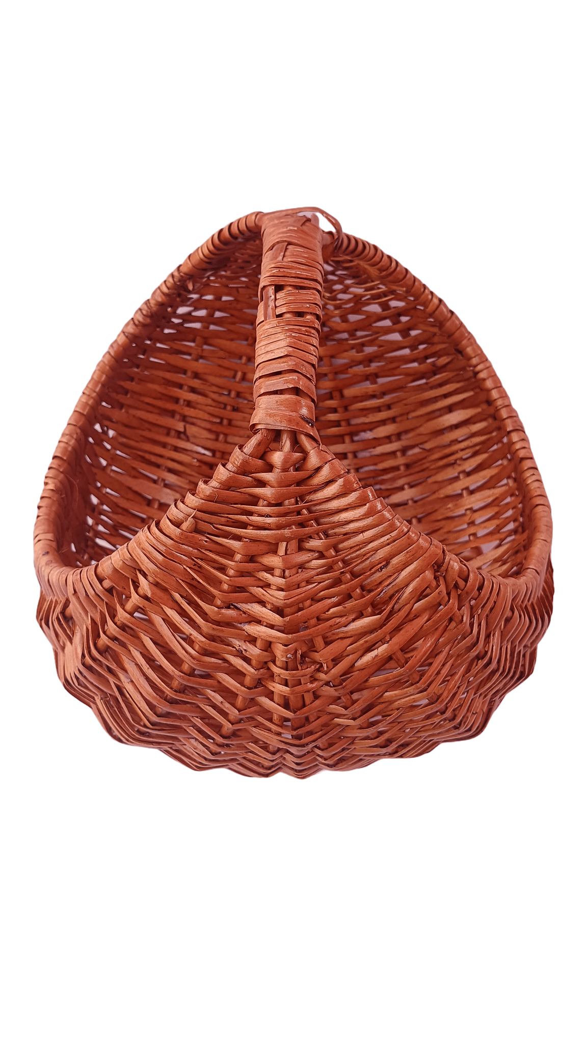 Wicker Picnic Basket with Lid and Handle