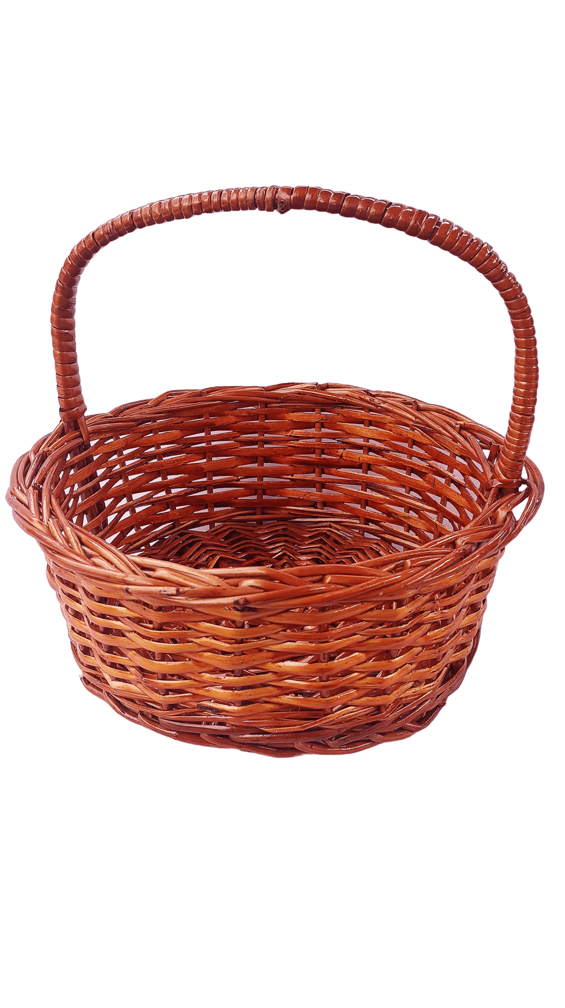 Wicker Picnic Basket with Lid and Handle