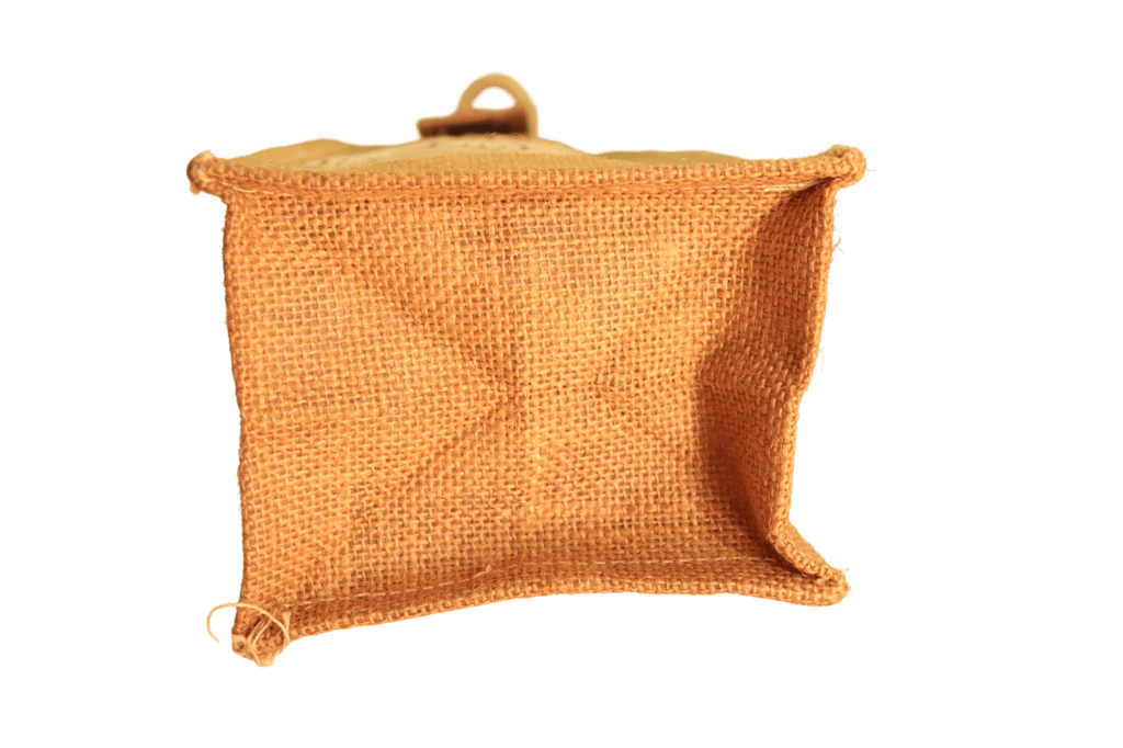 Burlap Wine Tote Bag