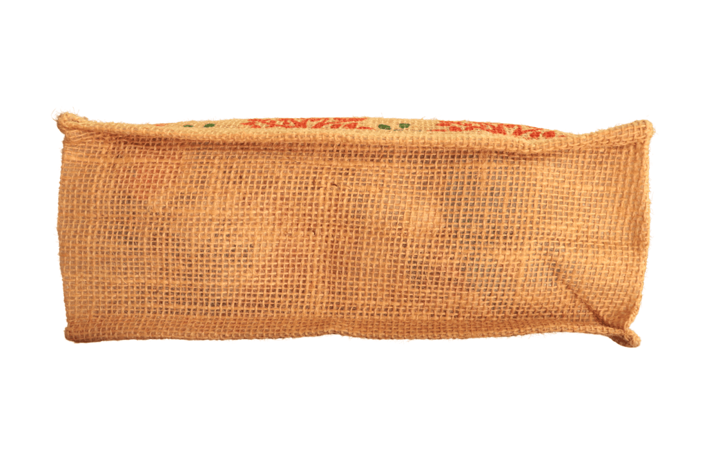 Eco-Friendly Jute Tote Bag with Colorful Peacock Print