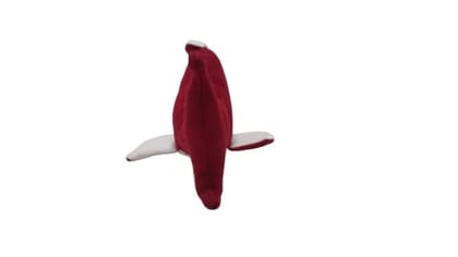 Red and White Plush Shark Toy