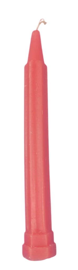 ATMAKUR Red Taper Candle | 100% Pure Beeswax | Long-Lasting | Clean-Burning |