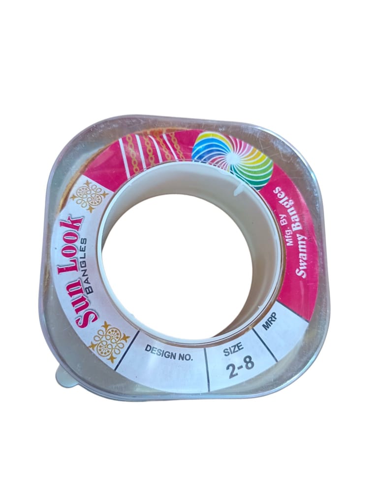 Gold Plated Bangles Set of 4 with Floral Design Size 2-8