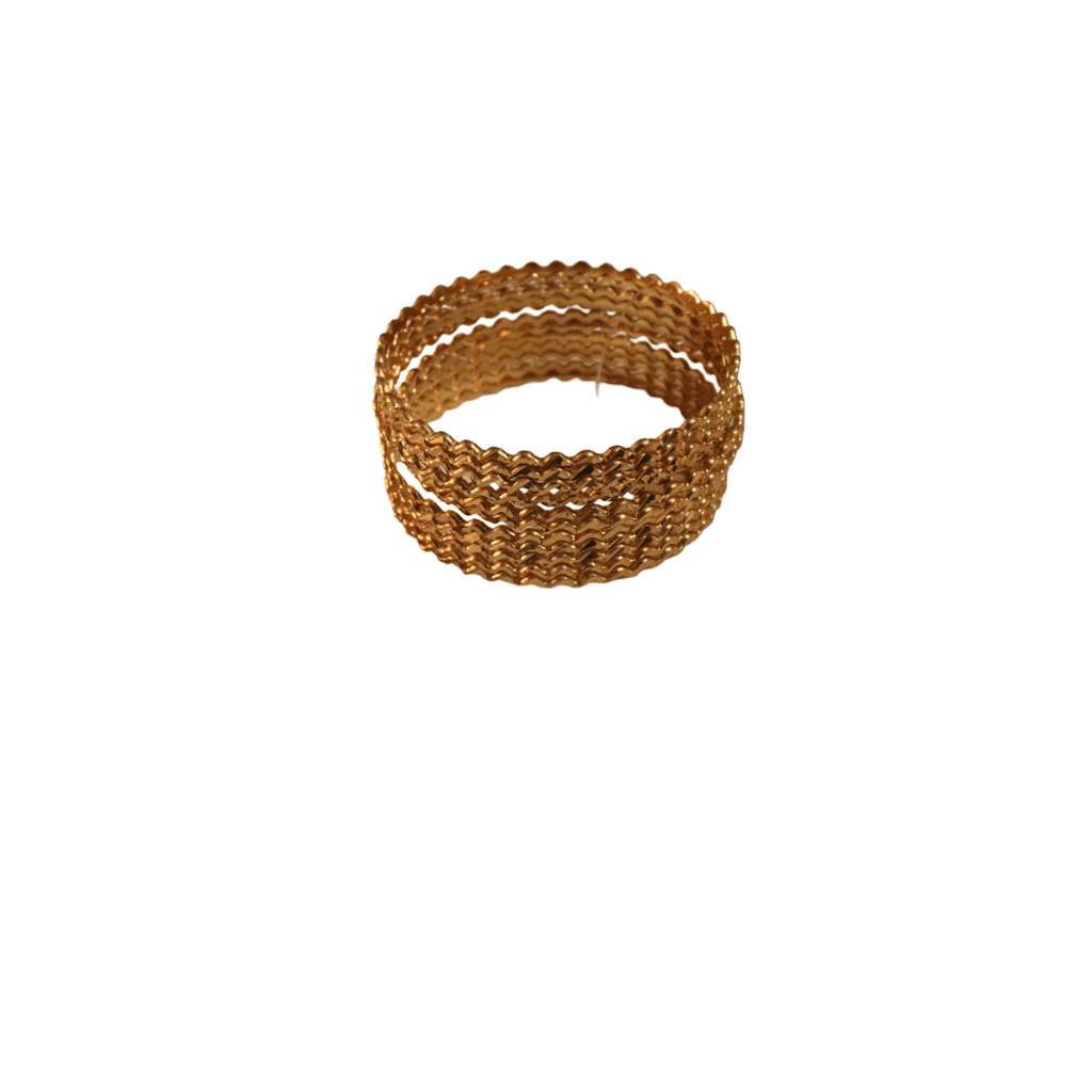 Buy Wavy Gold Bangles Online at JewelSmart