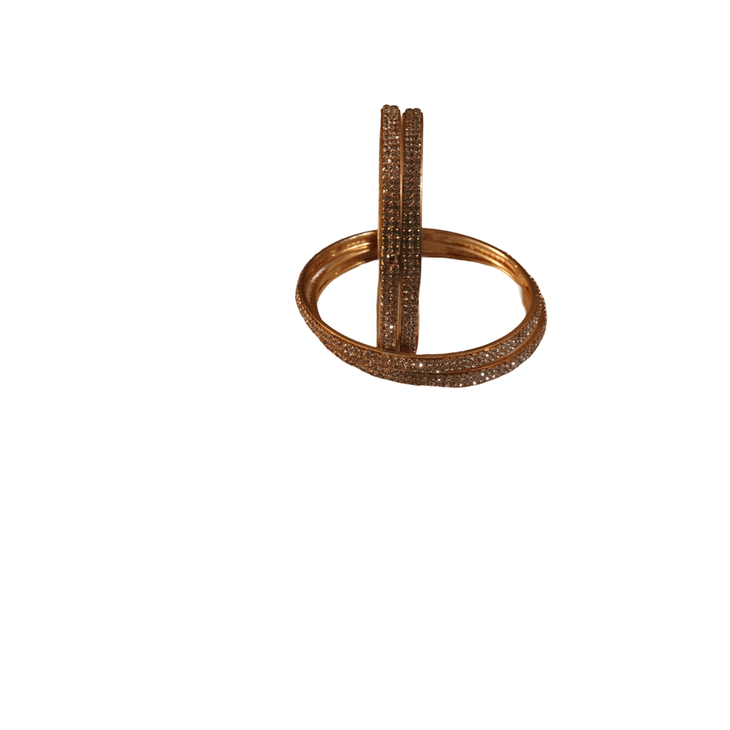 Gold Plated Cubic Zirconia Bangles for Women