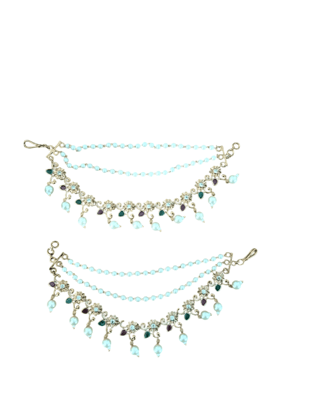 Pearl and Kundan Bahubali Earring for Women Pearl and Kundan Bahubali Earring for Women