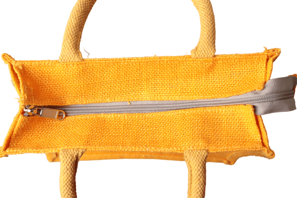 Jute Bag with Traditional Indian Rangoli Desig