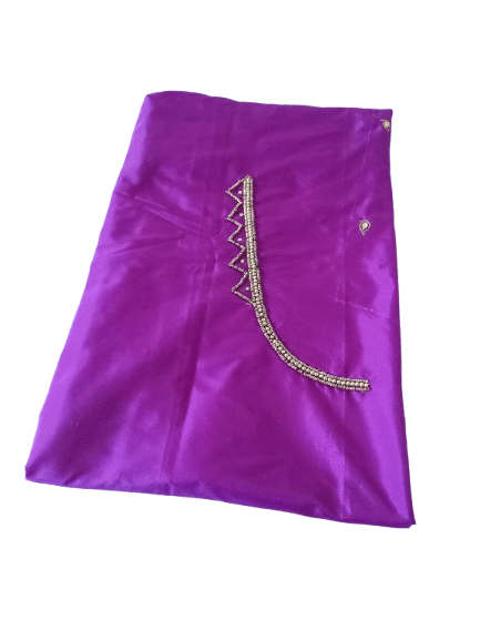 Purple Color Embroidery Work Blouse For Women