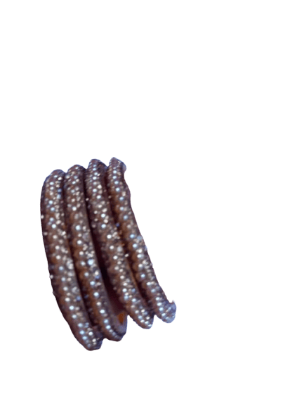Set of 4 Traditional Indian Bangle Bracelets with Rhinestones for Women and Girls - Bangles & Bracelets | Buy online on ZillyBuy