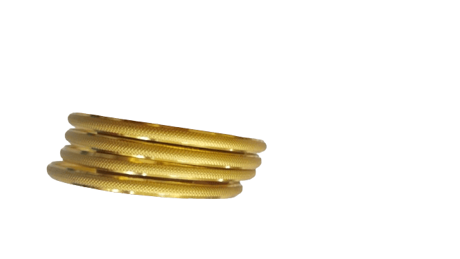 Gold Plated Bangle Set for Women - 4 Pieces - Bangles & Bracelets | Buy online on ZillyBuy