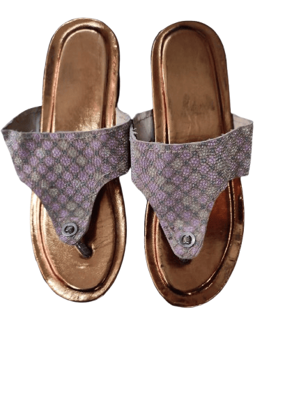 Women's Beaded Leather Platform Sandals