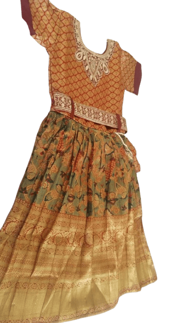 Girls' Traditional Indian Lehenga Choli Set | Wedding Party Wear | Readymade Lehenga Choli