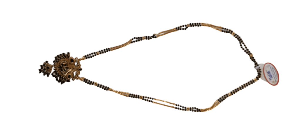 Gold Plated Traditional Indian Mangalsutra Necklace for Women