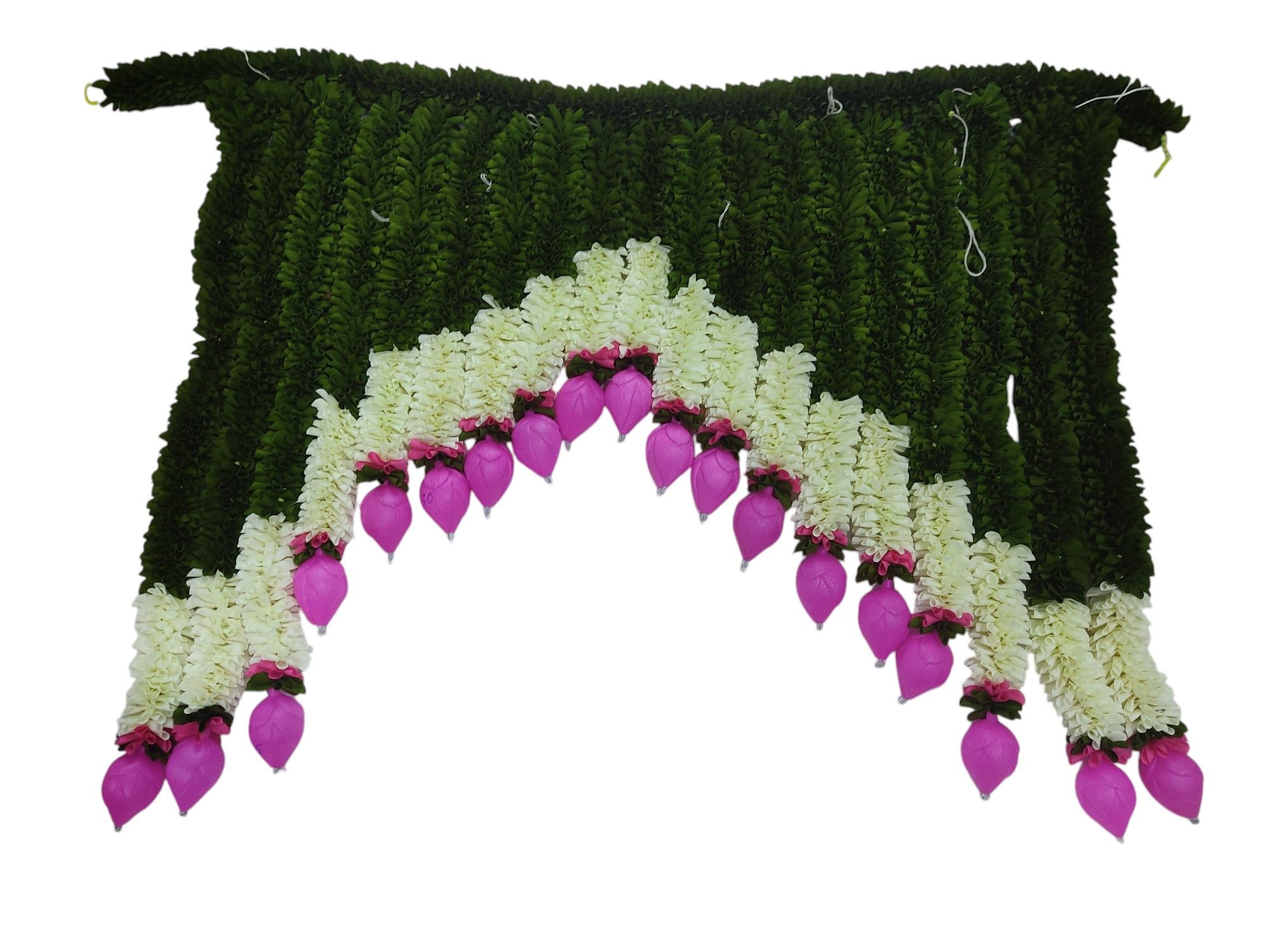 Artificial Marigold Fluffy Flower Door Hanging Toran for Home Decor