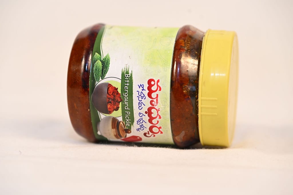 Tangy Andhra Style Bitter Gourd Pickle