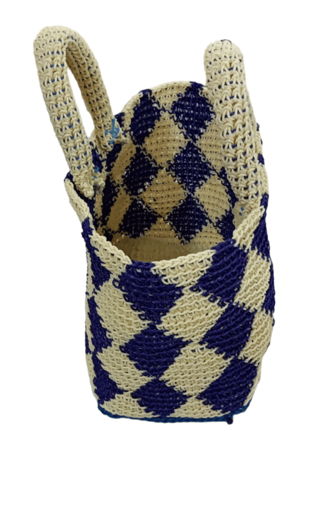 Handwoven Striped Tote Bag**a trip to the beach.