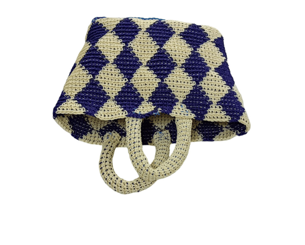 Handwoven Striped Tote Bag**a trip to the beach.