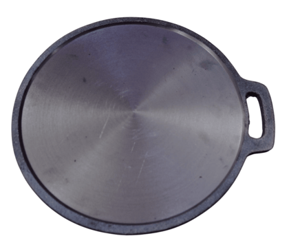 Heavy Duty Pre-Seasoned Cast Iron Tawa | Round Griddle Pan
