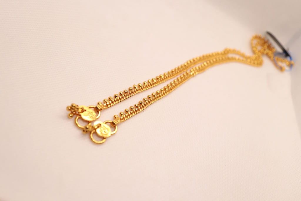 Gold Plated Traditional Indian Payal Anklet For Women