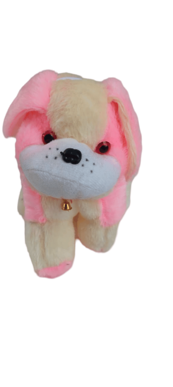 Cute and Soft Pink Puppy Dog Stuffed Animal Toy for Kids