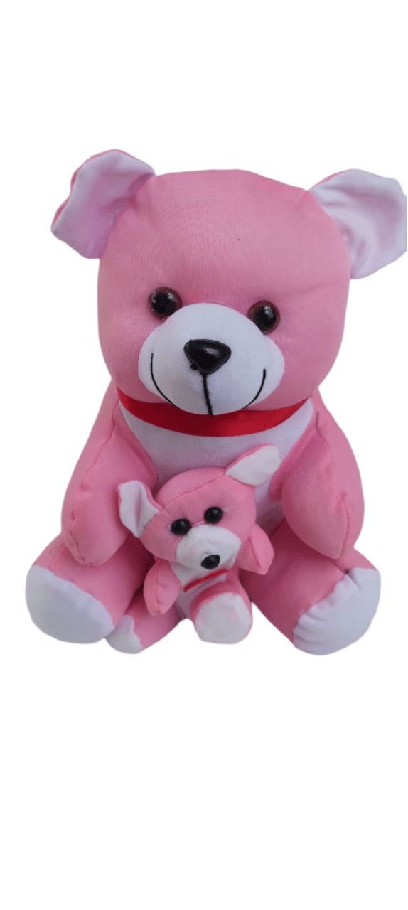 Cute and Soft Pink Teddy Bear Stuffed Animal for Kids, 8 Inches