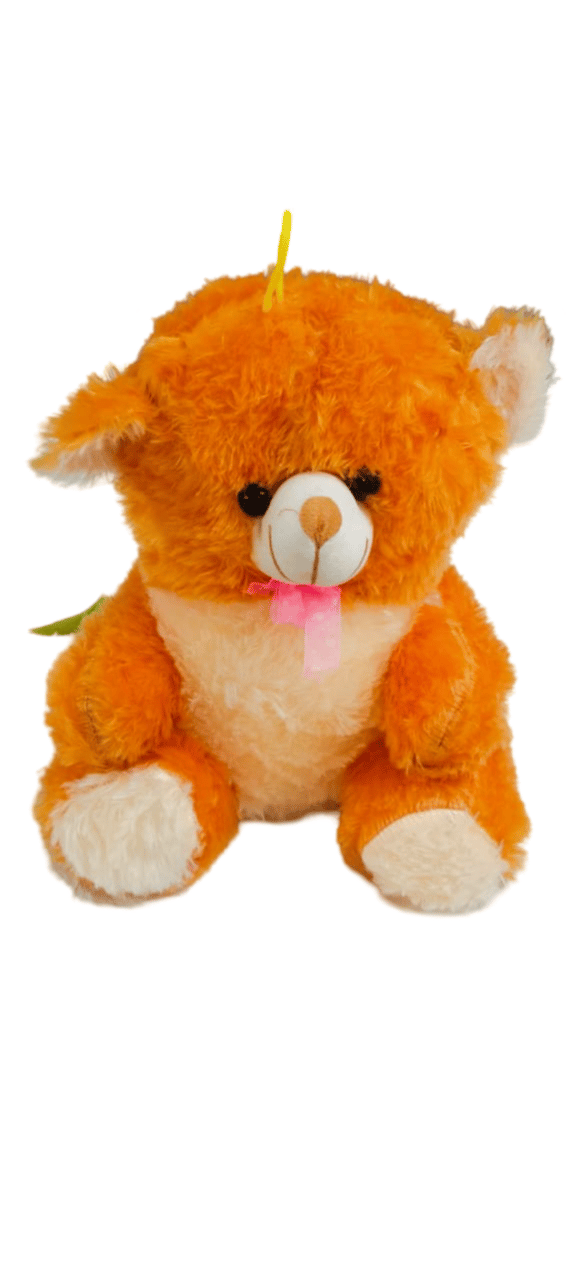 Cute and Soft Orange Teddy Bear Stuffed Animal Plush Toy for Kids, 12 Inches