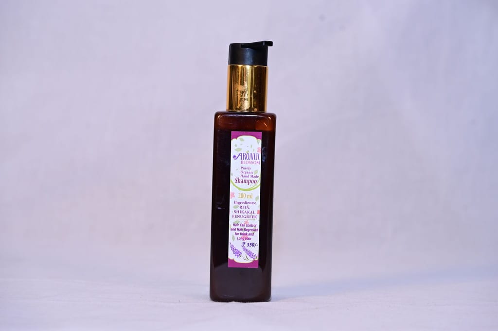 "AROMA BLOSSOM Purely Organic Hand Made Shampoo - 200ml