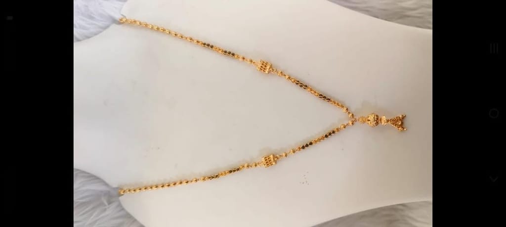 Yellow Gold Traditional Mangalsutra for Women