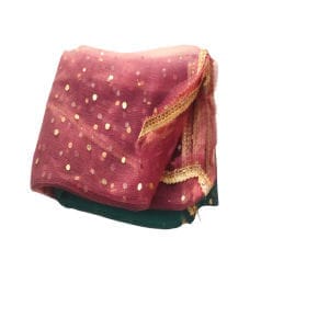 Buy Blue Pink Georgette Embroidered Work Kurti With Palazzo & Dupatta Set For Women