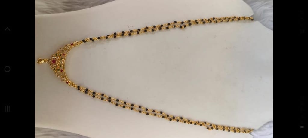 Gold Plated Mangalsutra Pendant Necklace for Women