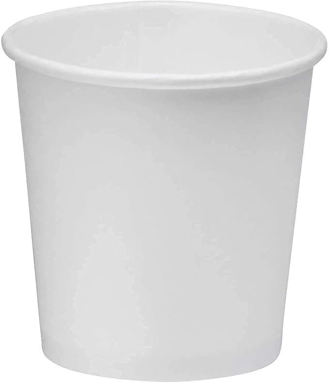 White Paper Hot Cups - Disposable Coffee Cups  - Paper Coffee Cups  - White Paper Cups Pack of 50