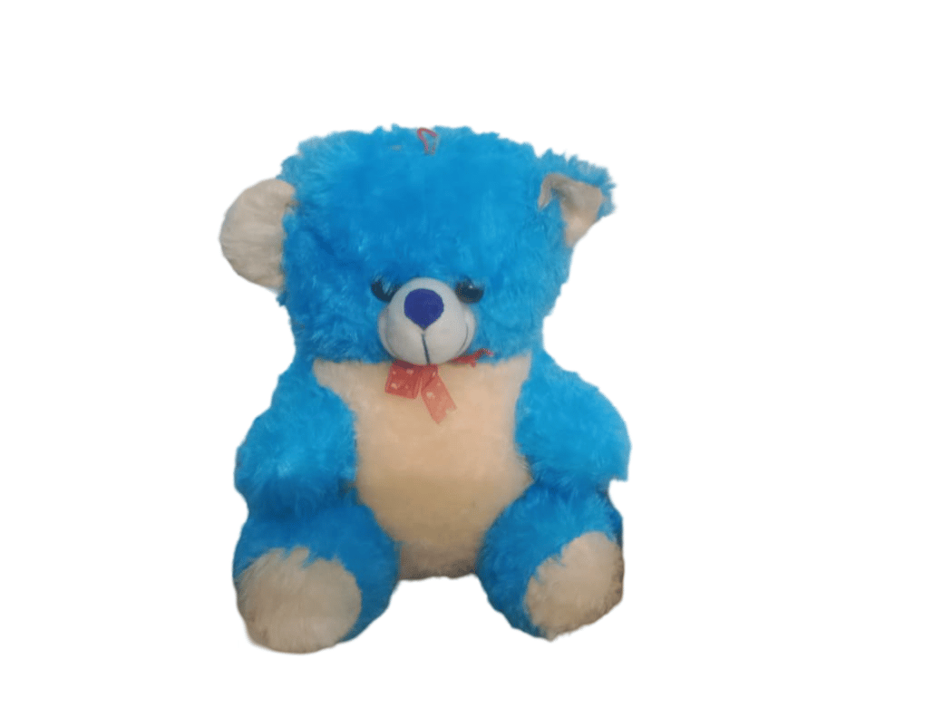 Cute and Soft Blue Teddy Bear Stuffed Animal Plush Toy for Kids, Cuddle Pillow for Toddlers, Boys and Girls