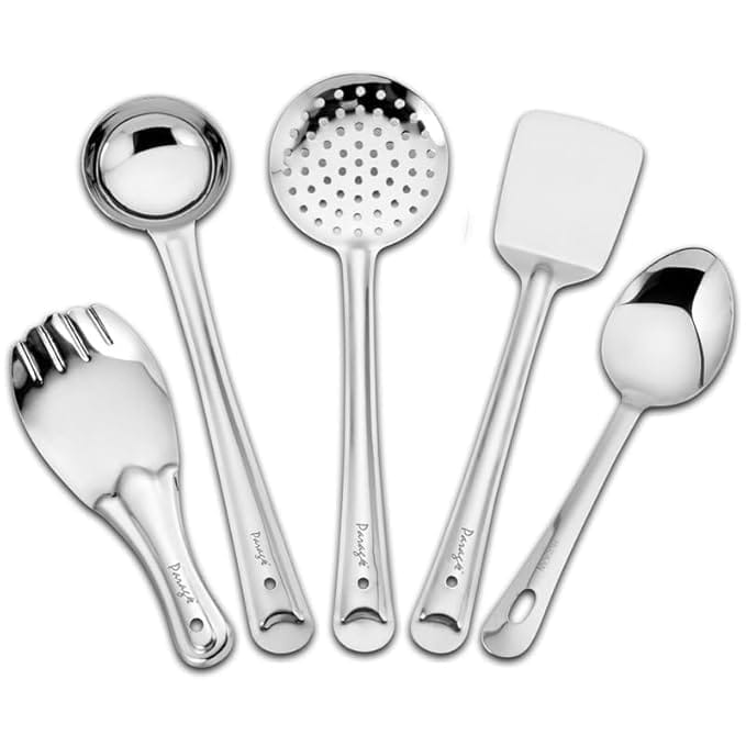 Prestige Stainless Steel 5 Piece Kitchen Cooking Set - Cookware | Buy online on ZillyBuy