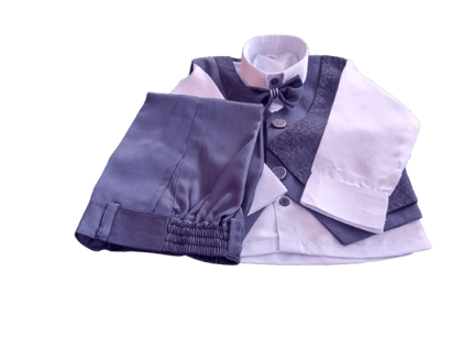 Baby Boys Formal Suit Set - 3 Piece Kids Gentleman Outfit for Wedding Party