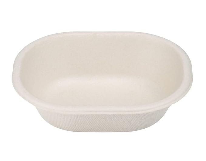 Eco-Friendly Disposable Sugarcane Pulp Bowls - 100% Biodegradable and Compostable - Perfect for Parties, Picnics, and Catering"