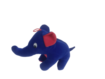 Cute and cuddly blue elephant plush toy