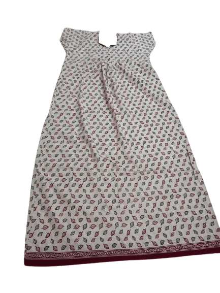 Women's Cotton Printed Maxi Nightgown - Comfortable and Stylish Sleepwear