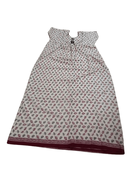 Women's Cotton Printed Maxi Nightgown - Comfortable and Stylish Sleepwear