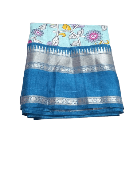 Beautiful Uppada Jamdani Saree with a floral design - Sarees | Buy online on ZillyBuy