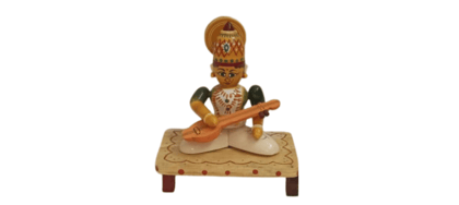 Handcrafted Kondapalli Wooden Saraswati Devi with Veena | Goddess of Wisdom, Knowledge, and Arts|