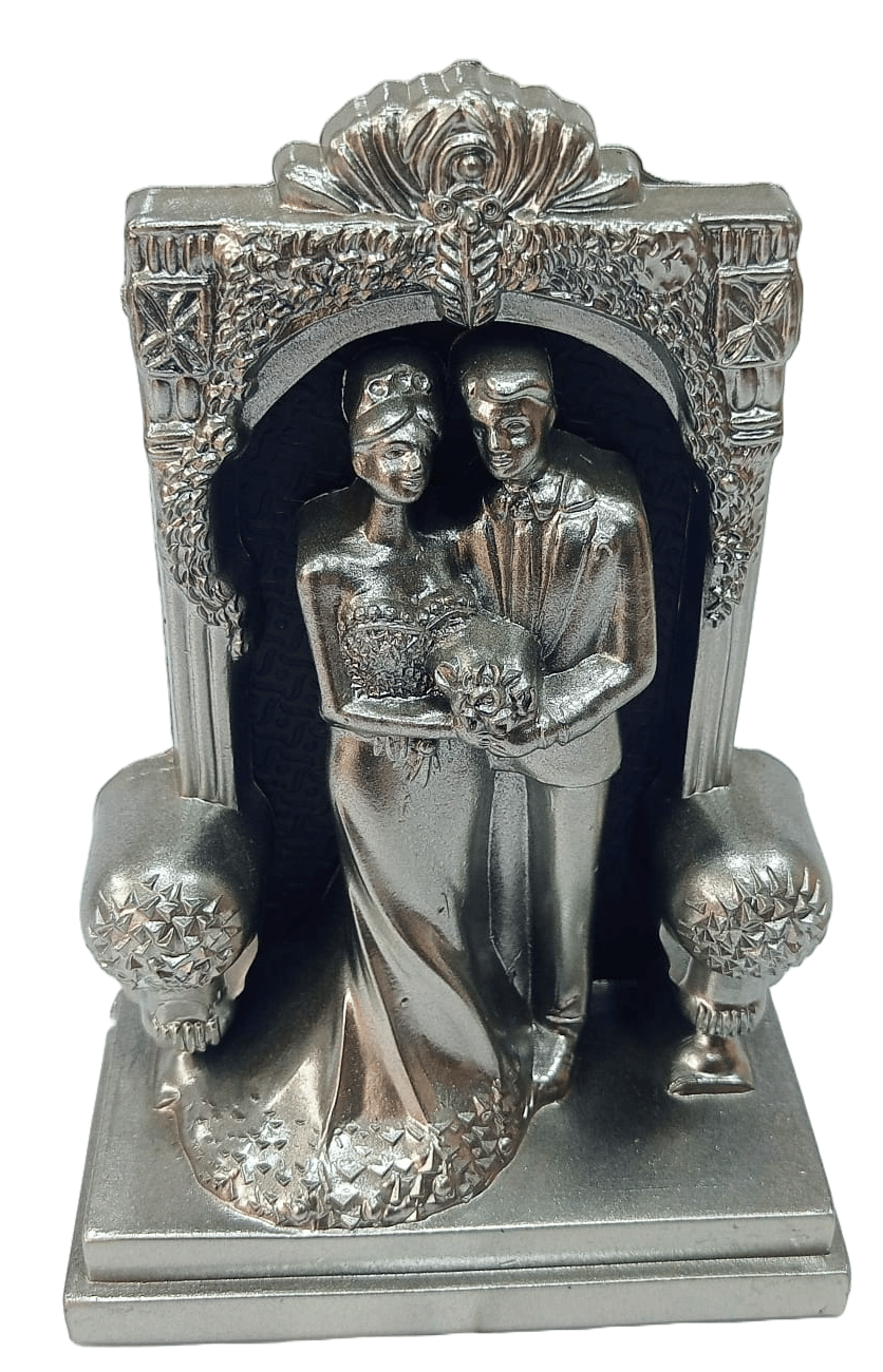 Buy Silver Wedding Couple Figurine for Home Decor Online at Best Price in India
